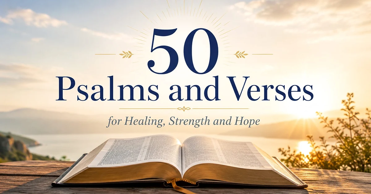 Psalms and verses for healing, strength and hope