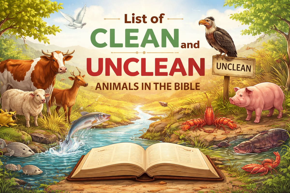 List of Clean and Unclean Animals in the Bible