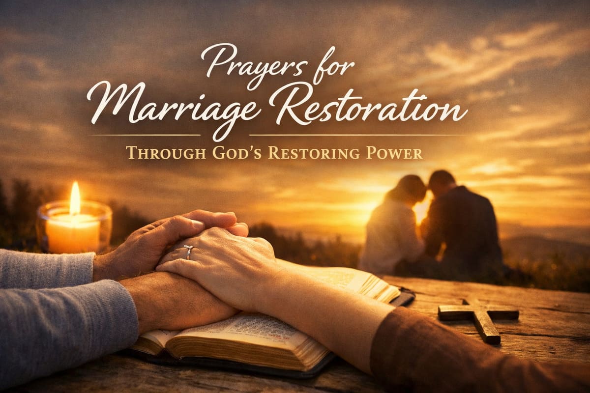 Miracle prayers for Marriage Restoration Through God’s Restoring Power