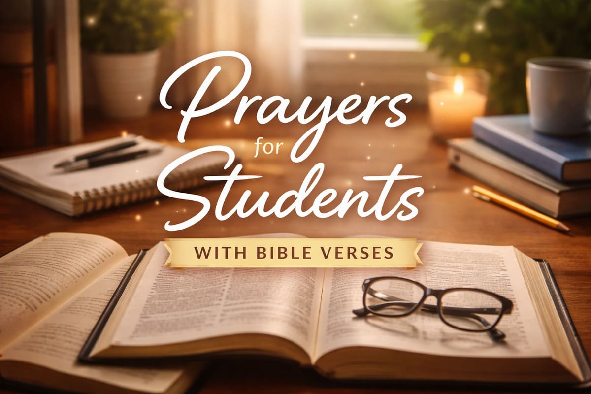 Prayers for Students with Bible Verses