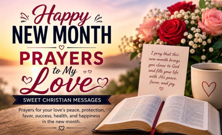 Happy New Month Prayers to My Love: Sweet Christian Messages